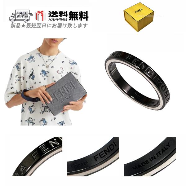 FENDI L161-M.. フェンディ リング RING 指輪 ルテニウム ロゴ FENDI L161-M.. フェンディ リング RING 指輪 ルテニウム ロゴ