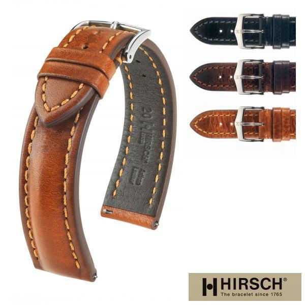 ヒルシュ ルッカ アビエ式バネ棒付き 20mm 高級時計バンド Ｌサイズ ヒルシュ HIRSCH 腕時計ベルト ルッカ アビエ式バネ棒付き 20mm