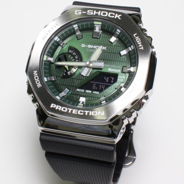 G-SHOCKグリーンGBM-2100A-1A3JF Bluetoothソーラー Casio G-Shock G-Steel GBM-2100A-1A3JF | Sakurawatches.com