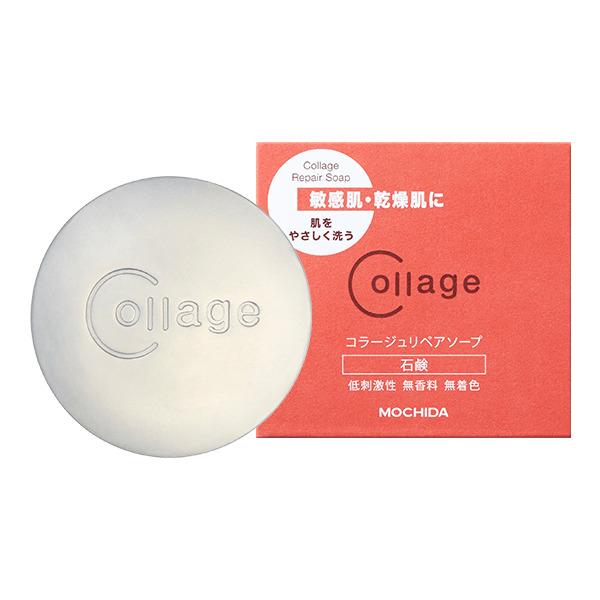 コラージュリペア ソープ 100g 石鹸 石けん 低刺激性 無香料 無着色 敏感肌 乾燥肌 洗顔料 持田ヘルスケア