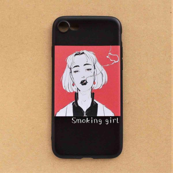 Iphone7 Iphone8ケース シリコン Cool Girl Smoking Girl アートイラストグラフィックプリント アイフォン7 8 4 7inch 用 ソフトtpuケース Buyee 日本代购平台 产品购物网站大全 Buyee一站式代购 Bot Online