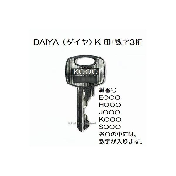 KOKUYO 送料無料【合鍵】ダイヤ(DAIYA) K 印 ロッカー 書庫 KOKUYO 送料無料【合鍵】ダイヤ(DAIYA) K 印 ロッカー 書庫