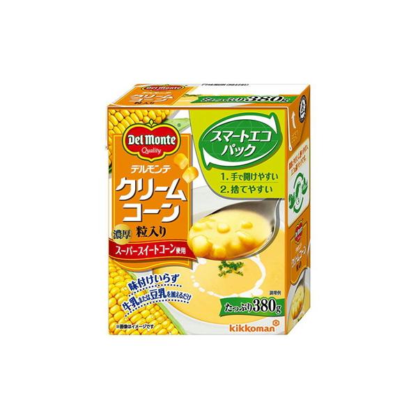 デルモンテ 濃厚 クリーム コーン 粒入り 380g カーネルタイプのコーン クリームコーンプリッとした 食感の カーネルタイプの コーンが入った なめらかな 舌触りの クリームコーンです下味付きなので、 牛乳や 豆乳を加えるだけで おいし...