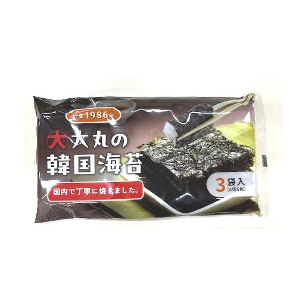 大丸商事 韓国海苔 8切6枚 3個 韓国のり 海苔 おにぎり ご飯のお供 ぴったりです 個食用 乾燥せず便利おにぎりや、 ご飯のお供に ぴったりです。 個食用なので、 乾燥せず 便利です。個包装なので、いつでも新鮮使い切りタイプ広島生まれ、...