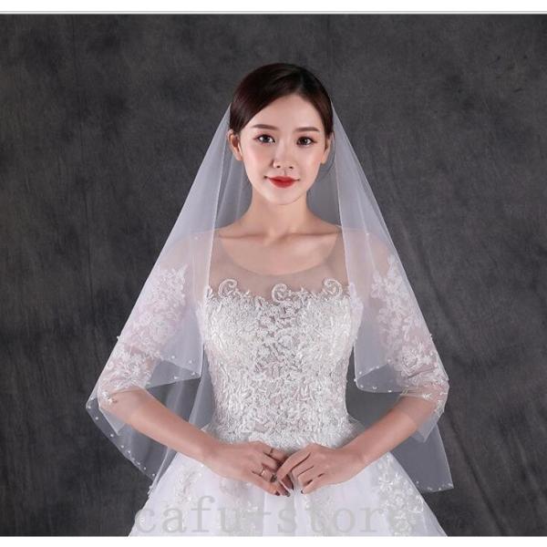 注目 ウェディングベール ロング ベール手作り ベール ウェディング