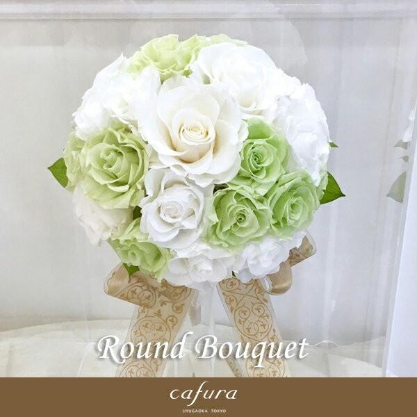 プリザーブドフラワー ウェディングブーケ 結婚式 ブートニア付き ラウンドブーケ Bouquet Round Cafura 通販 Yahoo ショッピング