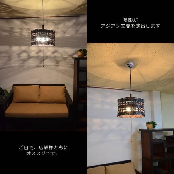 ３灯式ペンダントライト 和風モダン バンブーダイアモンド Lam 0436 照明 寝室 間接照明 アジアン 定番キャンバス