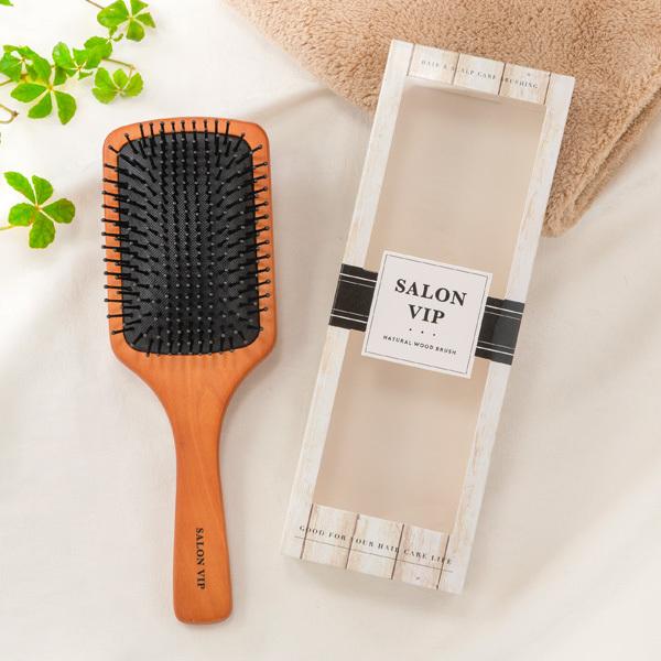 サロンヴィップ ナチュラルウッドブラシ : アワワ - 通販 - Yahoo