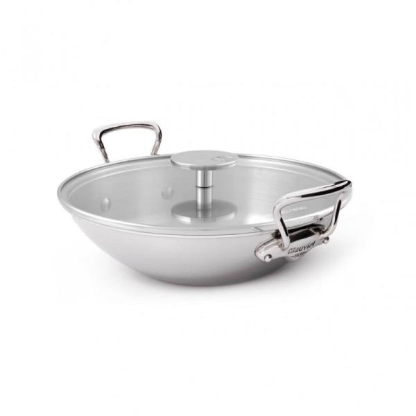 ムヴィエール Mauviel 522432 中華鍋 未使用品 ムヴィエール モービル 中華鍋 32cm 4.7L ステンレス 5層 IH対応