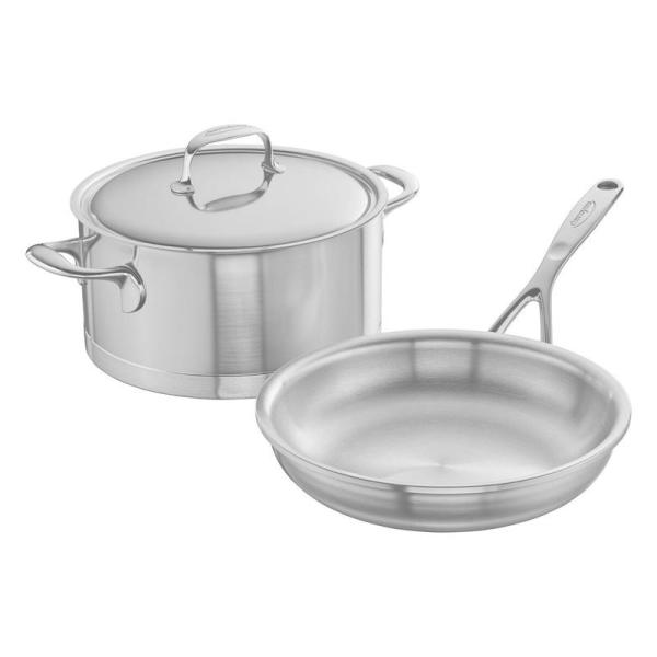 フライパン直径24cm 鍋 5.2L フタ 3点セット 7層 ステンレス