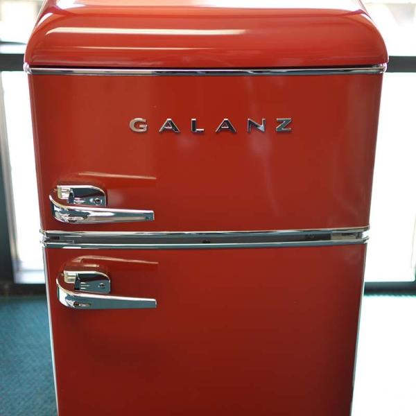 昭和レトロ　冷蔵庫　パーラー冷蔵器　アンティーク 冷蔵庫 冷凍庫 88L 2ドア レトロ Galanz 3.1 cu f | JChereヤフー