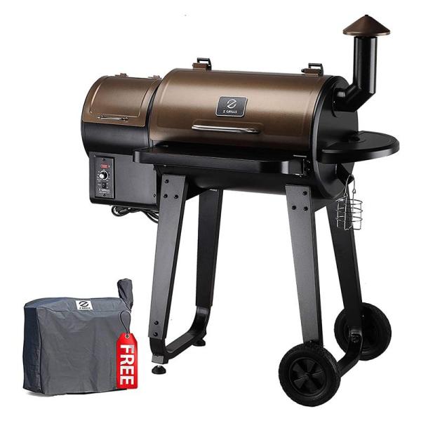 ペレット用 グリル 電気スモーカー 燻製機 温度調節 バーベキュー ロースト ベイク Z Grills ZPG-450A Wood Pellet Grill &amp; Smoker, 6 in 1 BBQ Grill Auto Tempe...