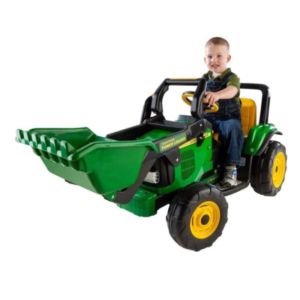 12vバッテリー付子供用電動自動車 ジョンディア 乗用玩具 ペグペレゴ 電気自動車 Perego 3 7才用 Peg Perego John 組立要 電動カー Deere