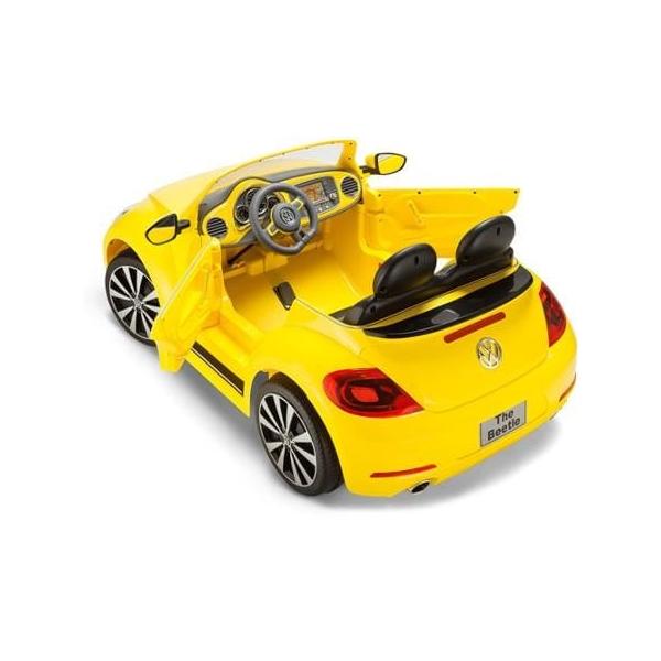 ビートル 電気自動車 乗用玩具 組立要 フォルクスワーゲン 12vバッテリー付 乗用玩具一般 イエロー 電気自動車 電動自動車 電 コンバーチブルカー キッドトラックス 対象年齢3才 カリフォルニアキッチンマーケット