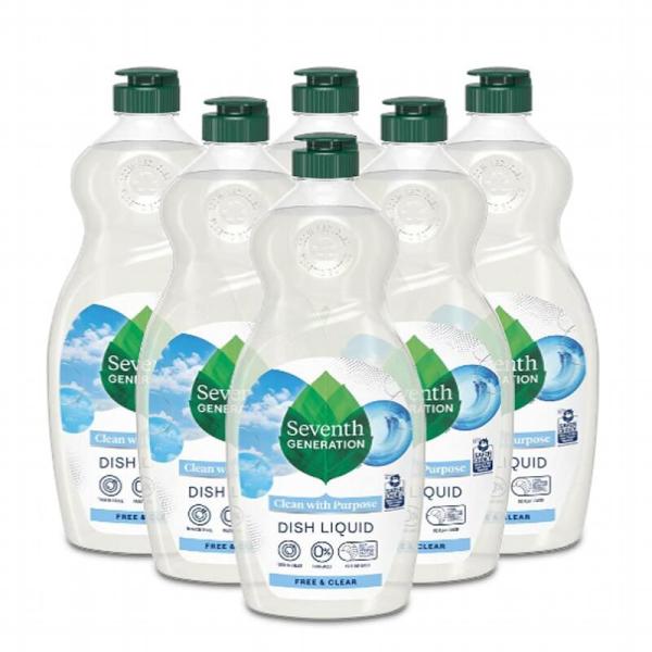 セブンスジェネレーション 食器用洗剤 736ml 6本セット Seventh Generation Dish Liquid Soap, Free &amp;