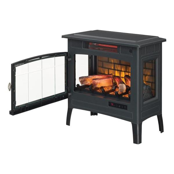 暖炉型 ヒーター 3D 赤外線 電気 ストーブ リモコン付 Duraflame 3D