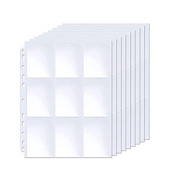 NITONAMI カードスリーブ トレカ ファイル 2穴・3穴・4穴対応 カードシート 9ポケット カードを集める（30枚入り）