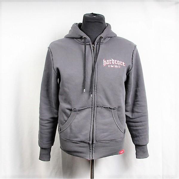 CRAZY JET MOTOR CYCLE パーカー　グレー　XLサイズ WALZ HARDCORE CYCLES Hoody Crossroads パーカー グレー : California