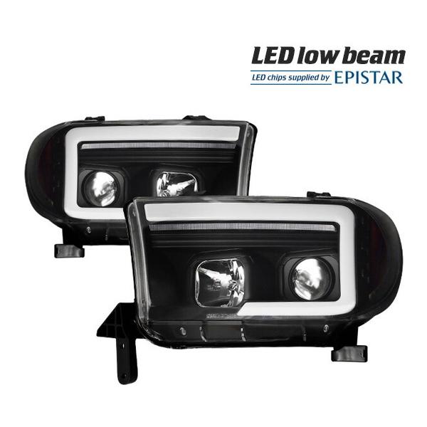 LED ヘッドライト トヨタ タンドラ 2007-2013/セコイア 2008
