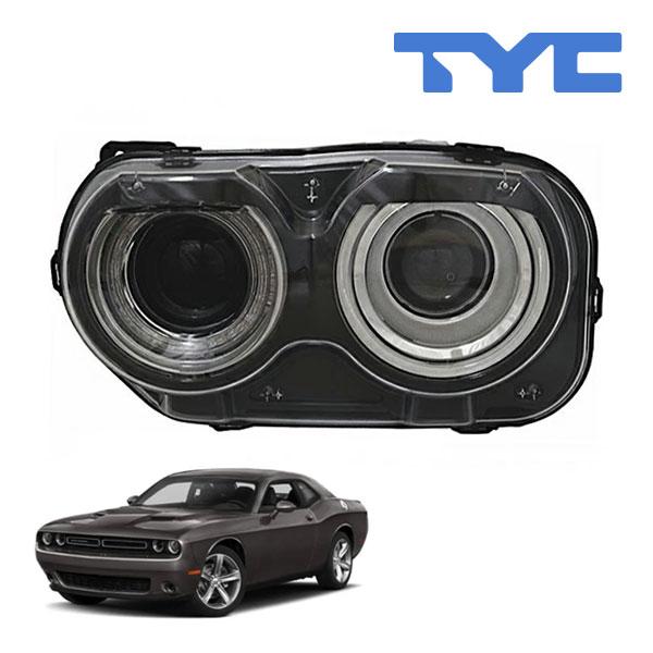 ダッジチャレンジャー前期純正ライト TYC 正規品 15-21y ダッジ チャレンジャー ハロゲンヘッドランプ