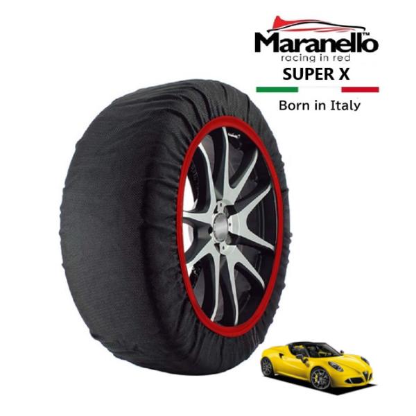 Maranello正規品 スノーソックス アルファロメオ 4Cスパイダー ベースグレード ABA-96018 リア 235/40R18 18インチ SUPER 