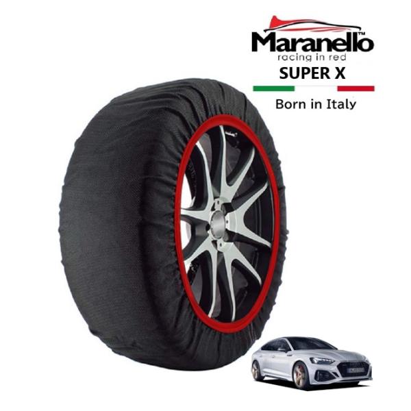 Maranello正規品 スノーソックス アウディ RS5 スポーツバック ベースグレード 3BA-F5DECL 4WD 275/30R20 20インチ SUP