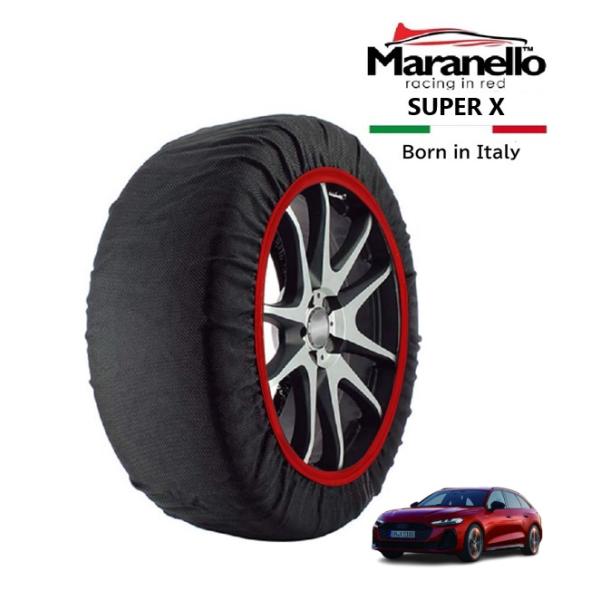 Maranello正規品 スノーソックス アウディ A5アバント TDIクワトロ 150kW 3CA-FU20 4WD 225/55R17 17インチ SUPE