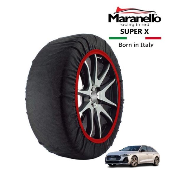 Maranello正規品 スノーソックス アウディ A5アバント TFSIクワトロ 150kW 3BA-FU20 4WD 225/55R17 17インチ SUP