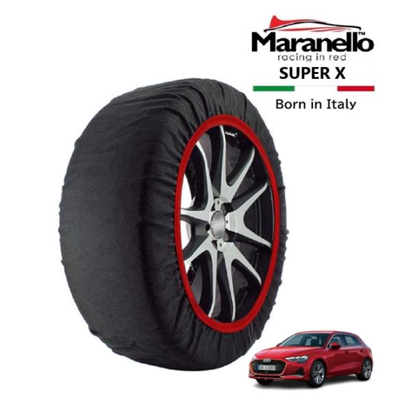 Maranello正規品 スノーソックス アウディ A3 スポーツバック Sライン 1st 3AA-GYDXD フロント 225/40R18 18インチ SUP