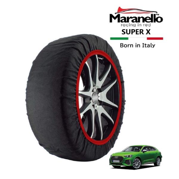 Maranello正規品 スノーソックス アウディ RS Q3 スポーツバック ベースグレード 3BA-F3DNWF 4WD 255/40R20 20インチ S