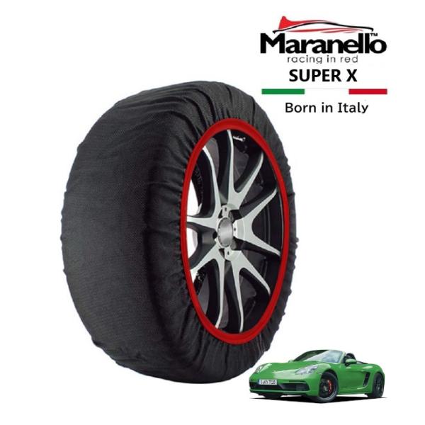 Maranello正規品 スノーソックス ポルシェ 718ボクスター 718ボクスターGTS 4.0 7BA-982M40 リア 265/35R20 20インチ