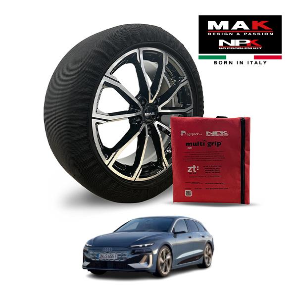 MAK正規品 NPK スノーソックス LIGHT 265/40R20 20インチ 布製 タイヤ チェーン アウディ S6アバント e-トロン ベース ZAA-G