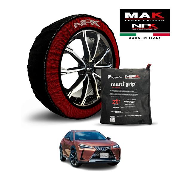 MAK正規品 NPK スノーソックス ORIGINAL 225/50R18 18インチ 布製 タイヤ チェーン レクサス UX UX300h エクスプローラー 