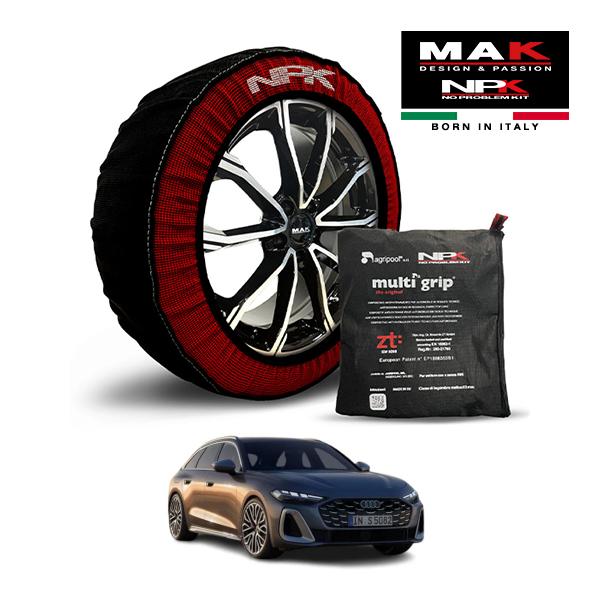 MAK正規品 NPK スノーソックス ORIGINAL 245/40R19 19インチ 布製 タイヤ チェーン アウディ S5アバント ベースグレード 3AA-