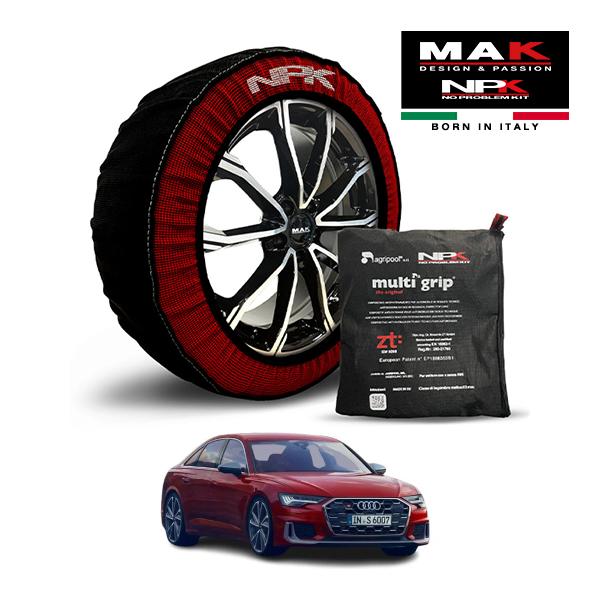 MAK正規品 NPK スノーソックス ORIGINAL 255/40R20 20インチ 布製 タイヤ チェーン 非金属 アウディ S6 ベースグレード 3AA-