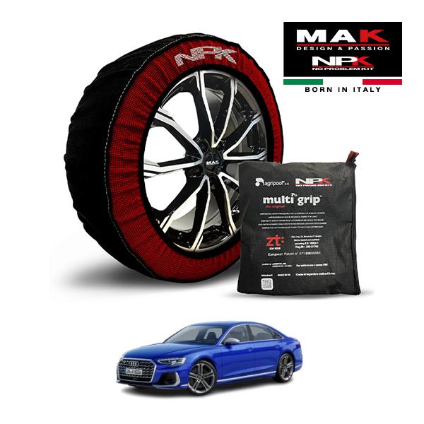 MAK正規品 NPK スノーソックス ORIGINAL 265/35R21 21インチ 布製 タイヤ チェーン 非金属 アウディ S8 ベースグレード 3AA-