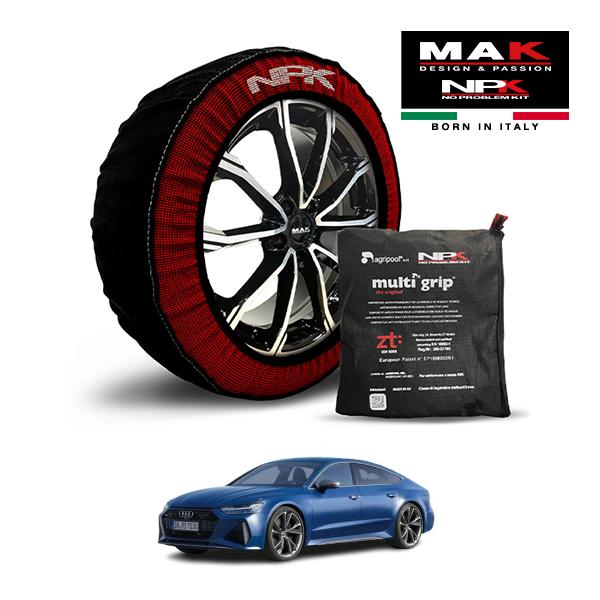 MAK正規品 NPK スノーソックス ORIGINAL 275/35R21 21インチ 布 タイヤ チェーン アウディ RS7 スポーツバック パフォーマンス 
