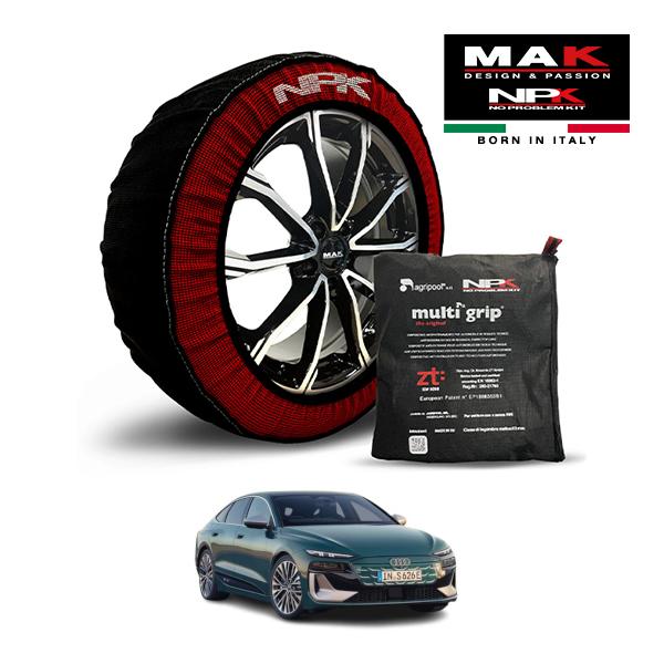 MAK正規品 NPK スノーソックス ORIGINAL 265/40R20 20インチ 布製 タイヤ チェーン EU製 アウディ S6スポーツバック e-トロン