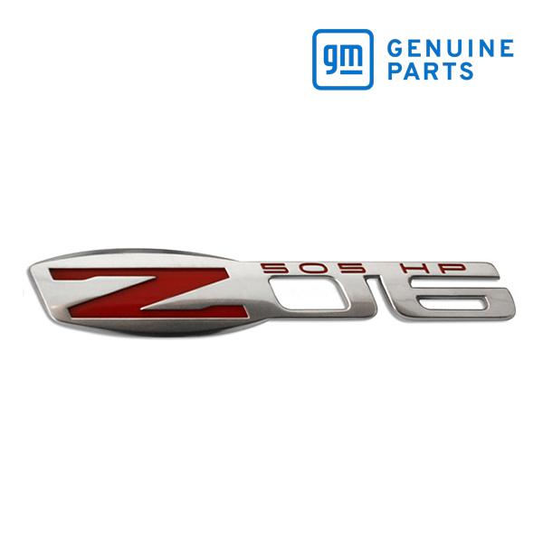 GM純正 サイドエンブレム ZO6/シルバー/15812355 05-08y コルベット 