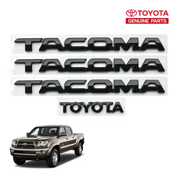 USトヨタ純正 TOYOTA 05-16y タコマ フロントドア左右+リア エンブレム