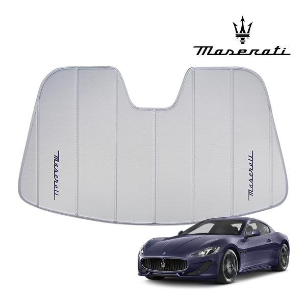 【専用設計】USマセラティ純正/UVS100 高品質 ロゴ入 サンシェード/日除け MASERATI マセラティ グラントゥーリズモ /クアトロポルテ バッグ付