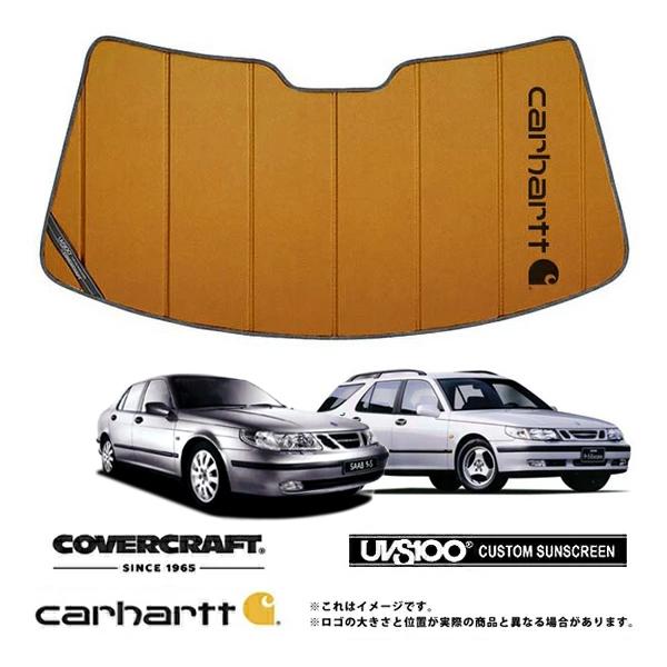【CoverCraft 正規品】 専用設計 サンシェード 99-03y SAAB サーブ 9-5  ワゴン セダン EB308 EB235 カーハート カバーク