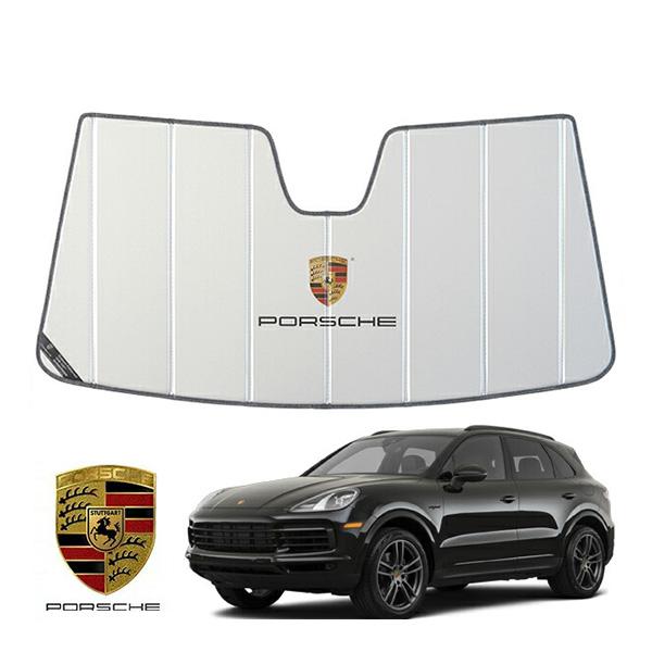 USポルシェ純正 専用設計 PORSCHEロゴ入 サンシェード 吸盤不要 USポルシェ純正 専用設計 PORSCHEロゴ入 サンシェード 吸盤不要