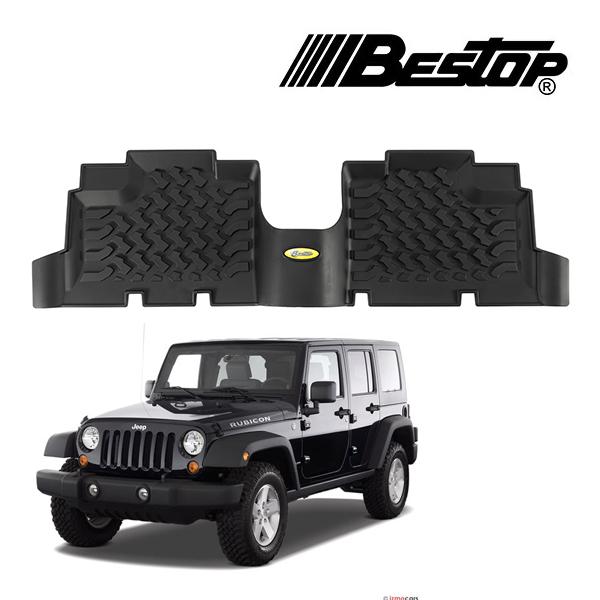 正規品】BESTOP フロアマット(リア用) ブラック 5150401 07-18y JK 