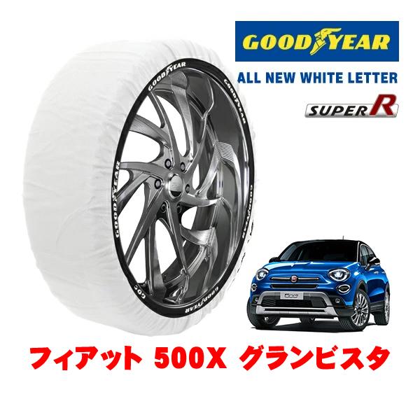 GOODYEAR 正規品 スノーソックス 布製 タイヤチェーン SUPER R / Lサイズ 215/55R17 フィアット 500X チンクエチェントエックス