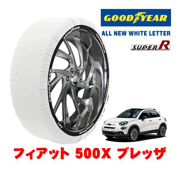GOODYEAR 正規品 スノーソックス 布製 タイヤチェーン SUPER R / Lサイズ 215/55R17 フィアット 500X チンクエチェントエックス