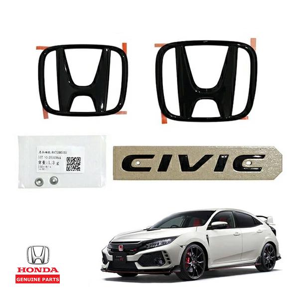USホンダ純正 エンブレム HONDAマーク CIVIC グリル リア 3点セット
