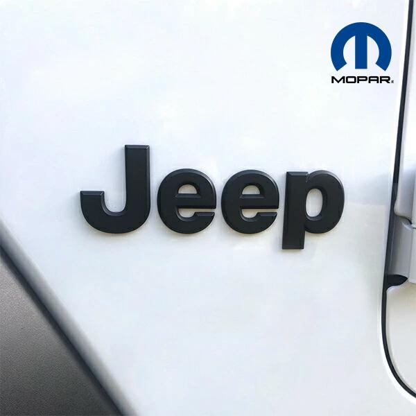 MOPAR純正 JEEPエンブレム(マットブラック) 68422350AA 18y- ジープ JL 