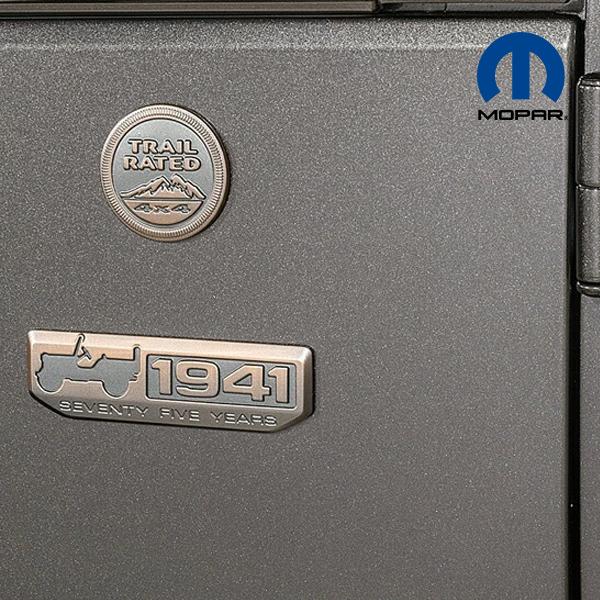 MOPAR純正 ジープ75周年記念「75th Anniversary 1941」汎用 エンブレム