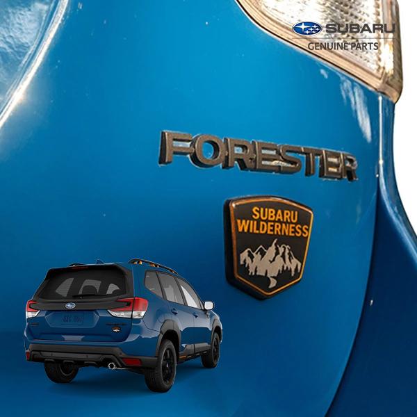 USスバル純正 FORESTER + WILDERNESS ウィルダネス リアエンブレム